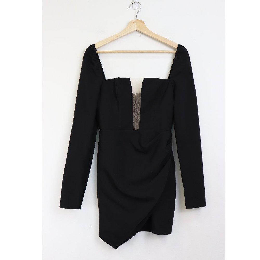 Michael Costello x Revolve Deep V Mini Dress Small